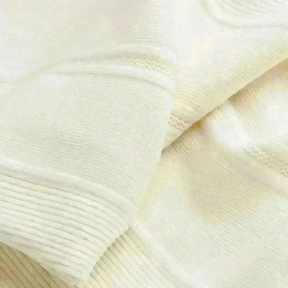 H&M collection open back rib knitted dress in cream color - Picture 8 of 8